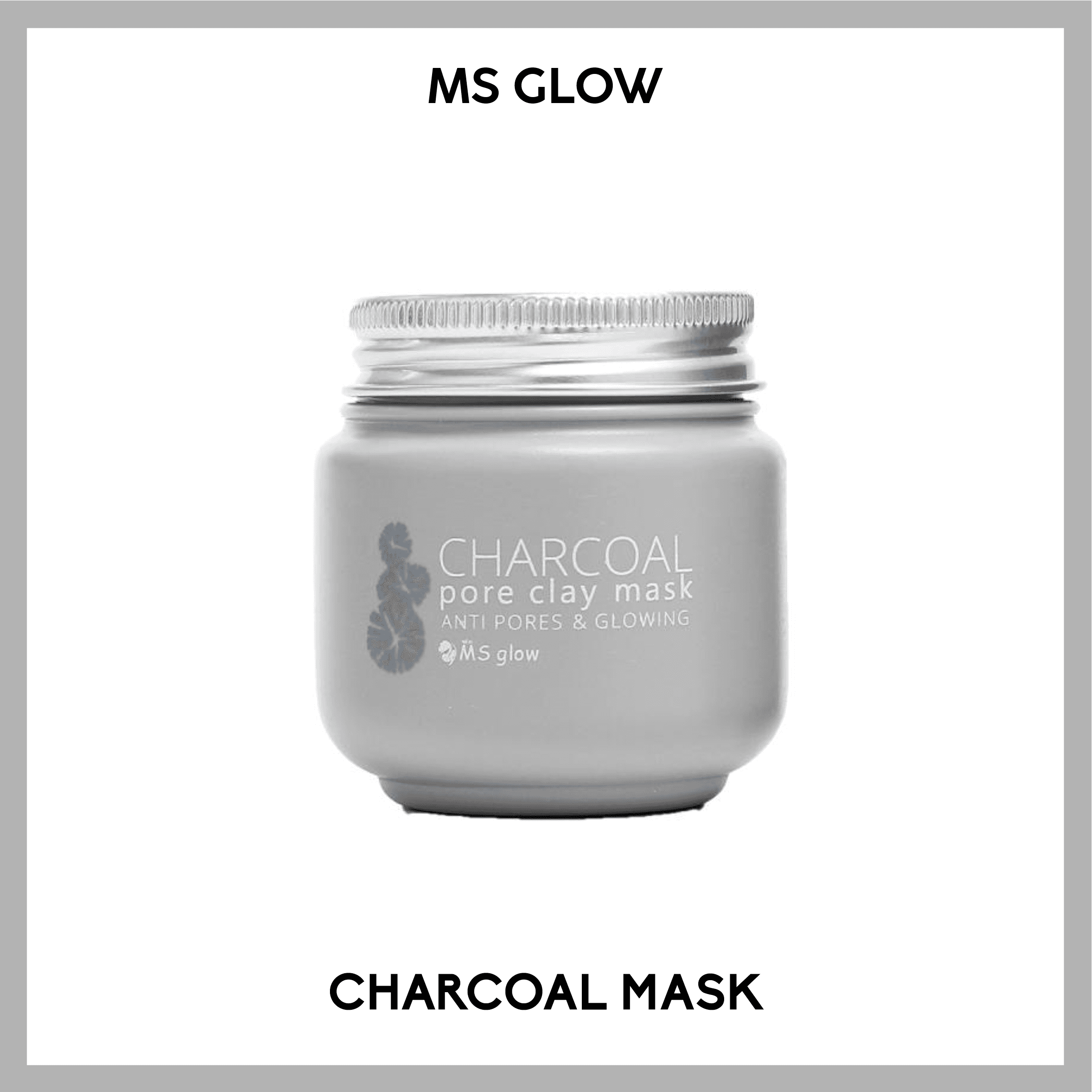 MS Glow Charcoal Pore Clay Mask 150g