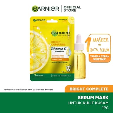 Garnier Bright Complete Vitamin C Serum Sheet Mask