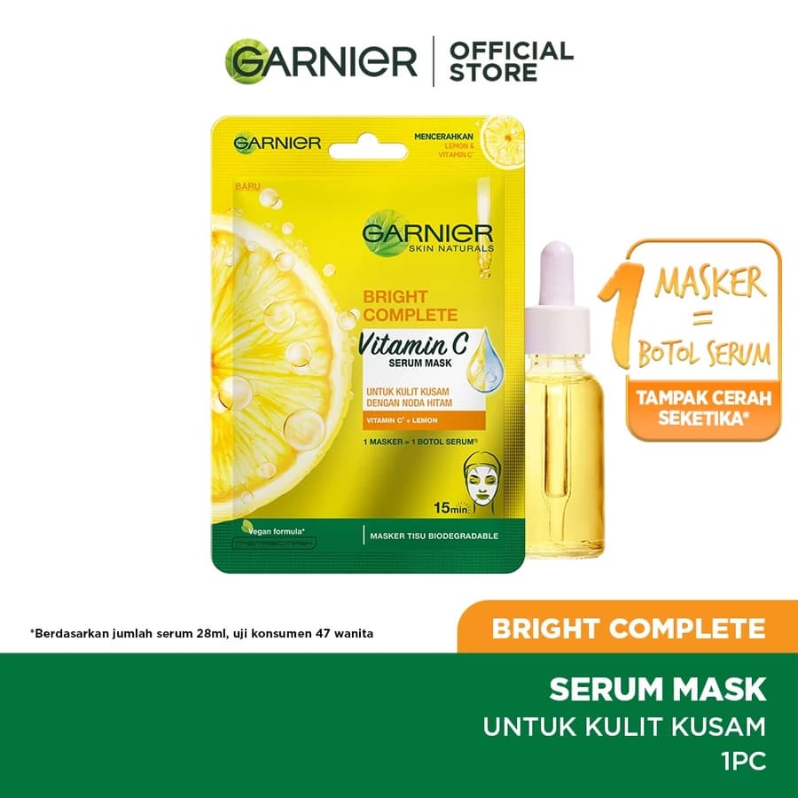 Garnier Bright Complete Vitamin C Serum Sheet Mask