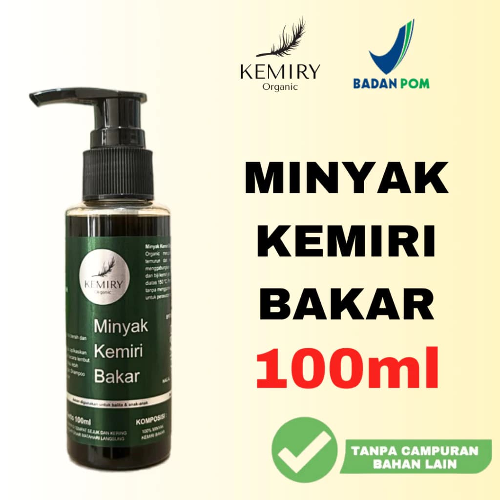 Minyak Kemiri Bakar Original 100% (Kemiry Organic)