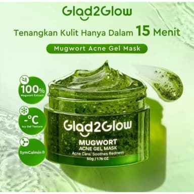 Glad2Glow Mugwort Acne Gel Mask