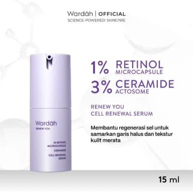 WARDAH Renew You 1% Retinol Microcapsule Ceramide Cell Renewal Serum 