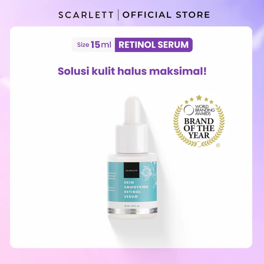 Scarlett Whitening Skin Smoothing Retinol Serum 15ml