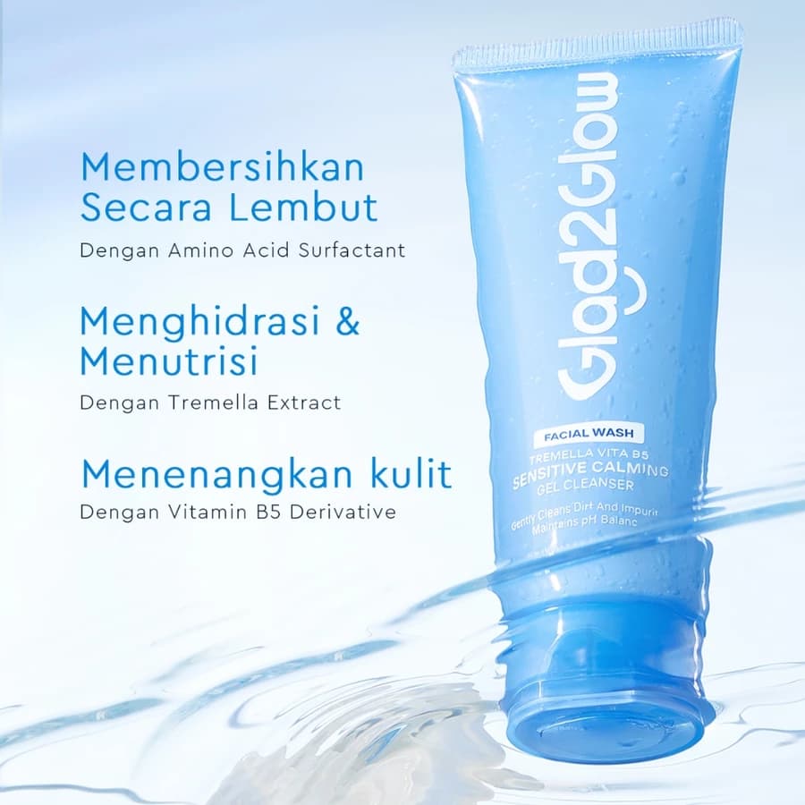 Glad2Glow Tremella Vita B5 Sensitive Calming Gel Cleanser
