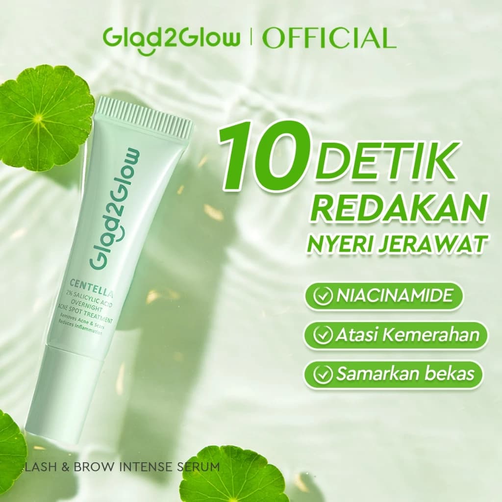 Glad2Glow Centella Salicylic Acid Overnight Acne Spot Treatment