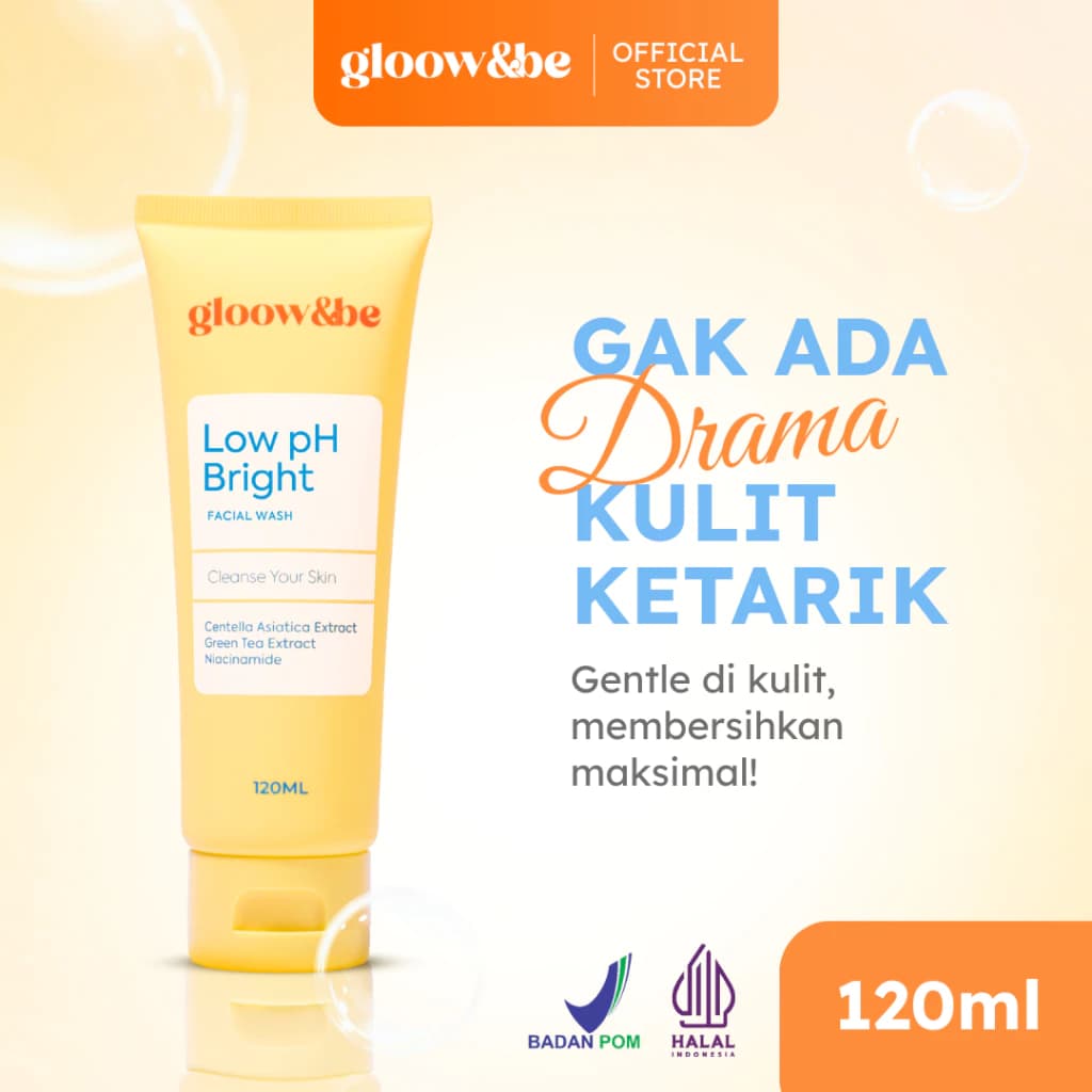 Gloowbe Low pH Bright Facial Wash 120ml
