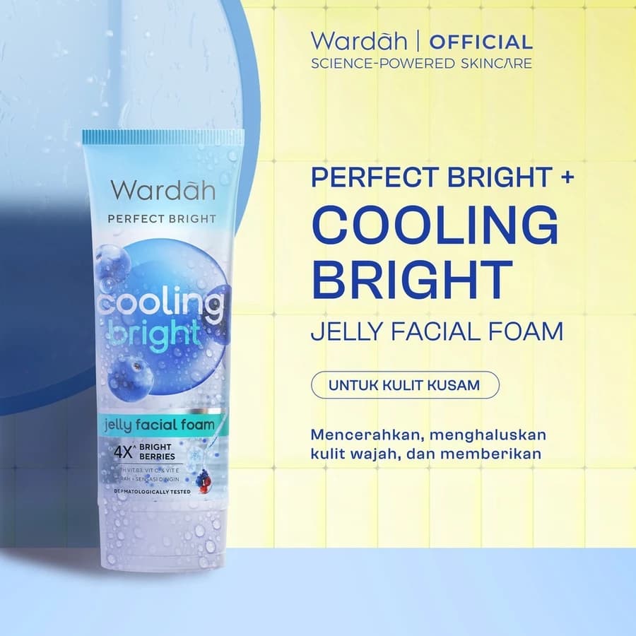 Wardah Perfect Bright Cooling Bright Jelly Facial Foam