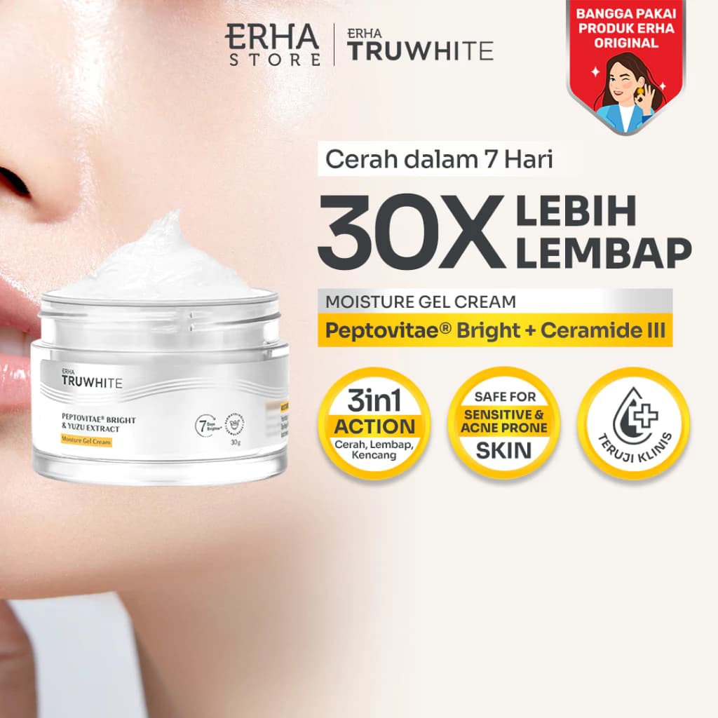 ERHA Truwhite Peptovitae Bright Moisture Gel Cream 30g