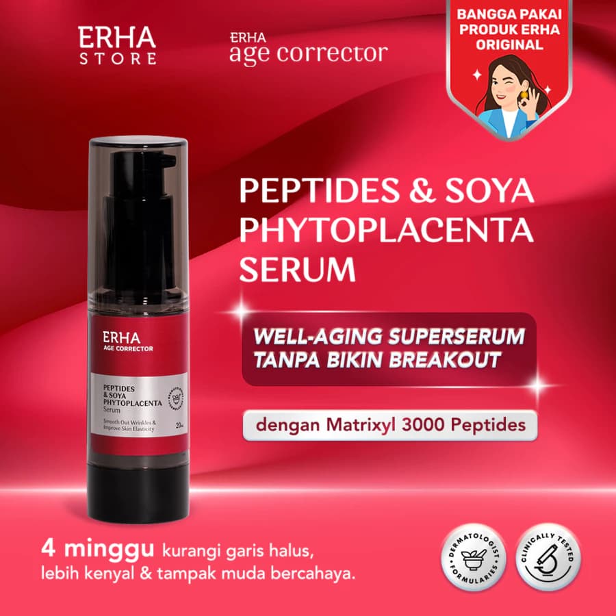 ERHA Age Corrector Serum Peptides and Soya Phytoplacenta for Well-Aging 20ml