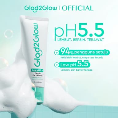 Glad2Glow Low PH 5.5 Gentle Facial Wash