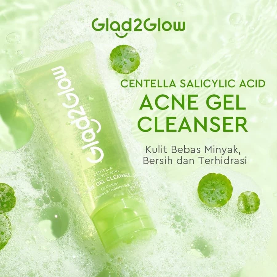 Glad2Glow Centella Acne Gel Cleanser