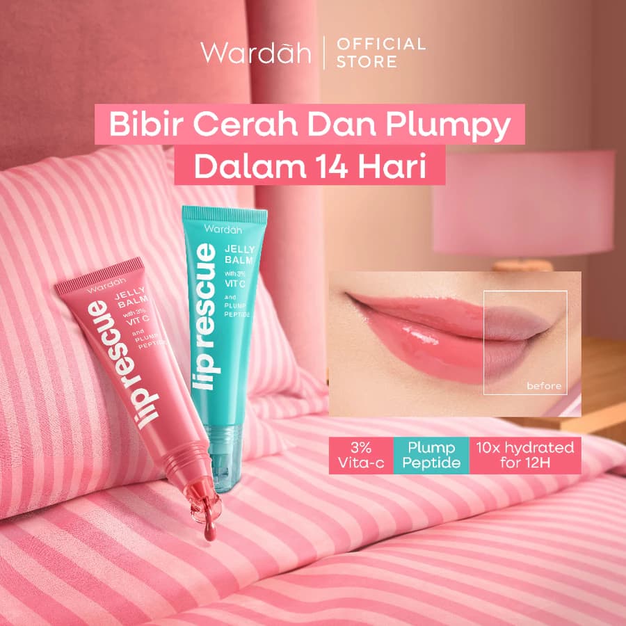 WARDAH Lip Rescue Jelly Balm (Dusty Rose)