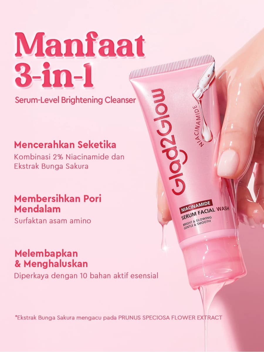 Glad2Glow Niacinamide Facial Wash