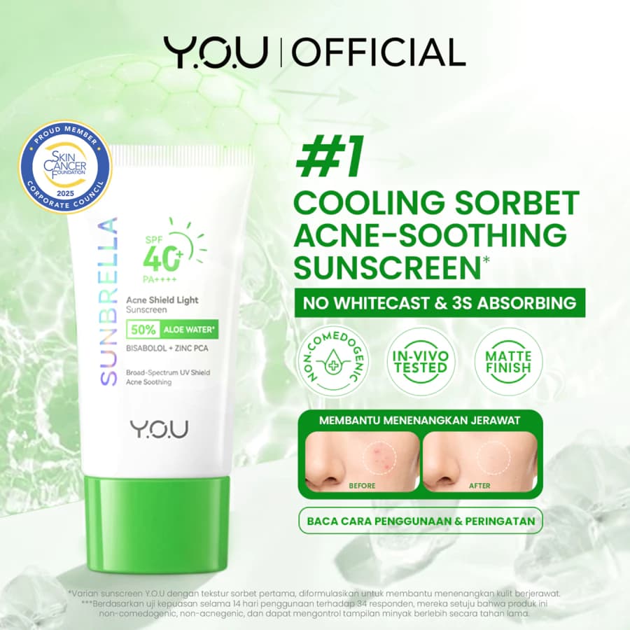 YOU Sunbrella Acne Shield Light Sunscreen SPF40+ PA++++