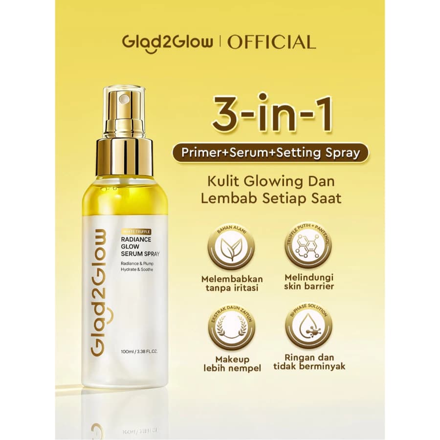 Glad2Glow White Truffle Radiance Glow Serum Spray