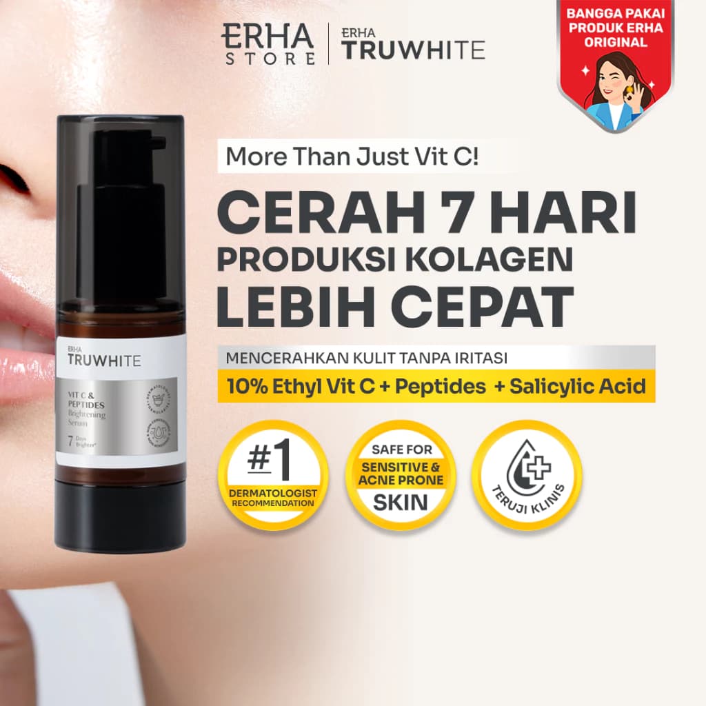 ERHA Truwhite Vit C and Peptide Brightening Serum 20ml