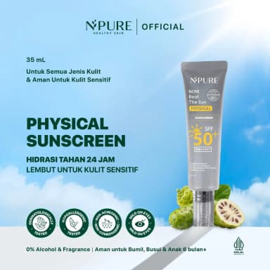 NPURE Noni Beat The Sun Physical Sunscreen SPF 50+ PA++++