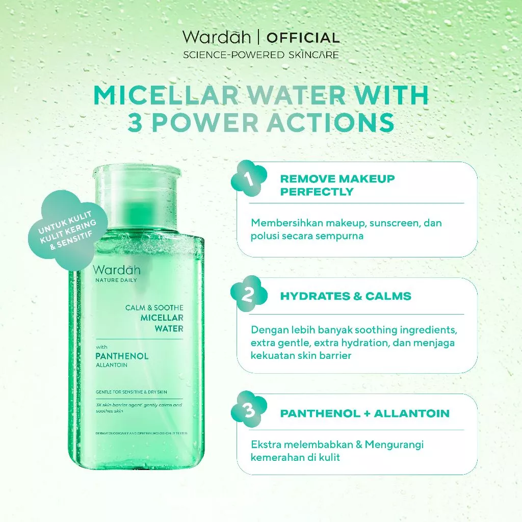 Wardah Nature Daily Calm and Soothe Micellar Water 240ml