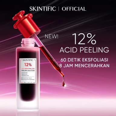 Skintific AHA BHA PHA LHA 12% Peeling Solution Serum