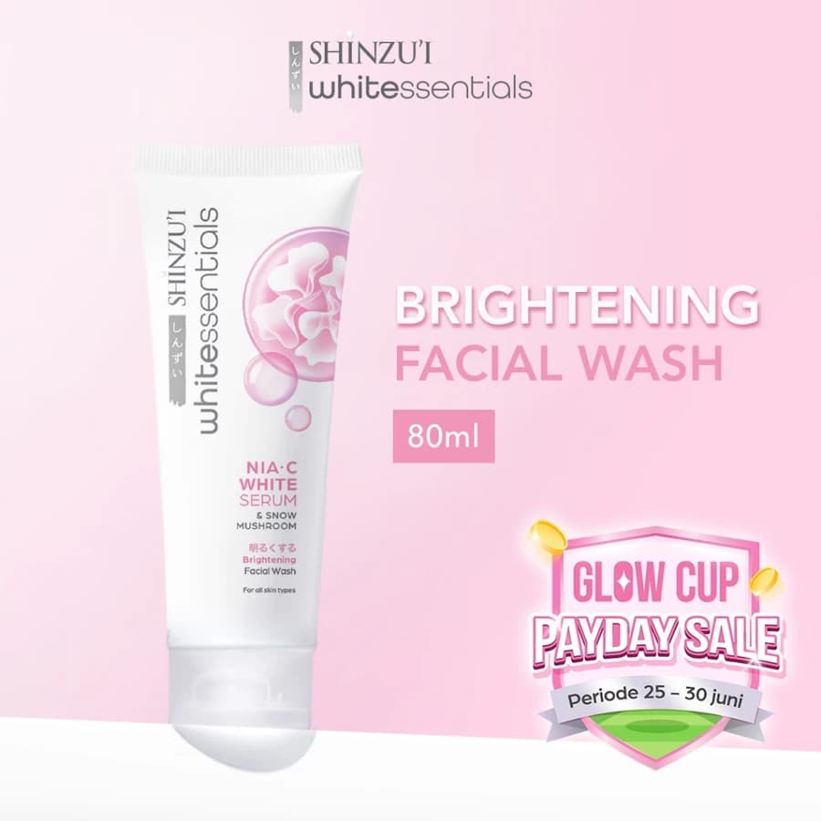 Shinzui WHITEssentials Double Brightening Facial Wash Snow Mushroom