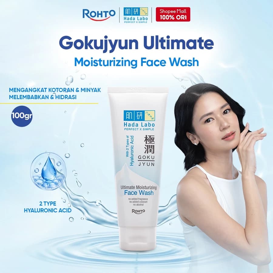 Hada Labo Gokujyun Ultimate Moisturising Face Wash 100gr