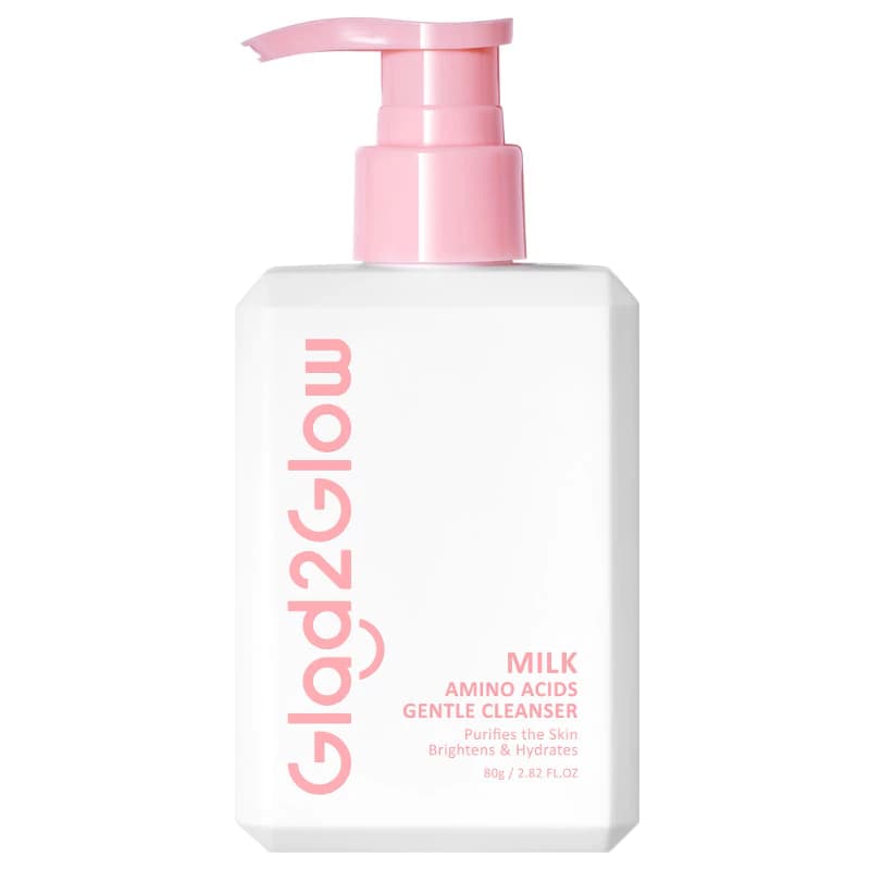 Glad2Glow Milk Cleanser Amino Acids Deep Cleansing Softly