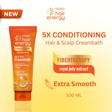 Makarizo Hair Energy Fibertherapy Hair & Scalp Creambath 5X Conditioning Royal Jelly Extract