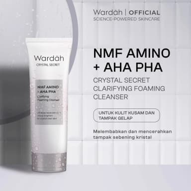 WARDAH Brightening Crystal Secret NMF Amino AHA PHA Clarifying Foaming Cleanser