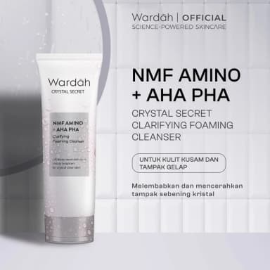 Wardah Crystal Secret NMF Amino AHA PHA Clarifying Foaming Cleanser